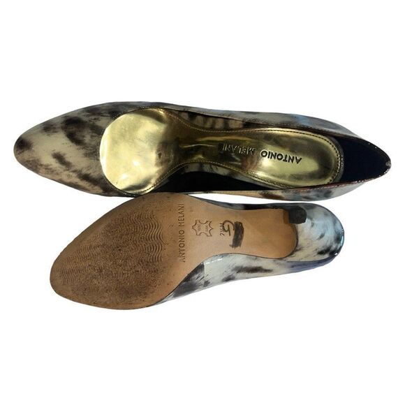 Antonio Melani Mulit-Color Size 7W heels - Picture 4 of 6